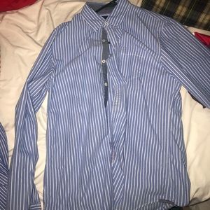 American Eagle striped button up shirt